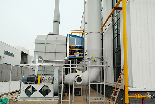 鄭州樸華科技RTO設(shè)備在化工園區(qū)現(xiàn)場(chǎng)安裝工程實(shí)例